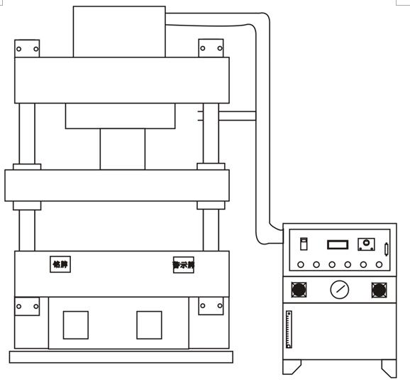 三梁四柱液压机结构图